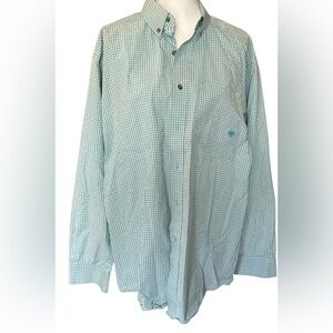 Ariat pro Series Mint Checkered Long Sleeve Shirt